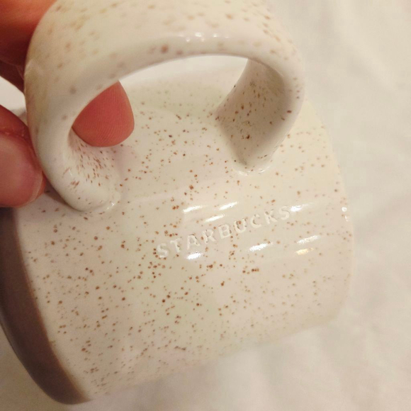 Starbucks White Brown Speckled Heart Mug 12oz. - Picture 6 of 6